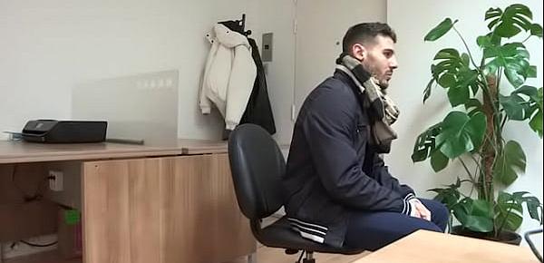 Busty mommy sets up a trap for a candidate to porn performer